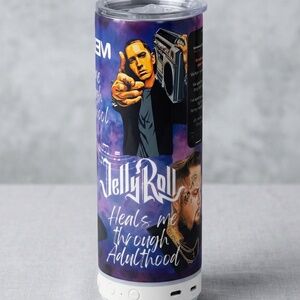 20oz Bluetooth Speaker Tumbler – Eminem & Jelly Roll Music Heals Design